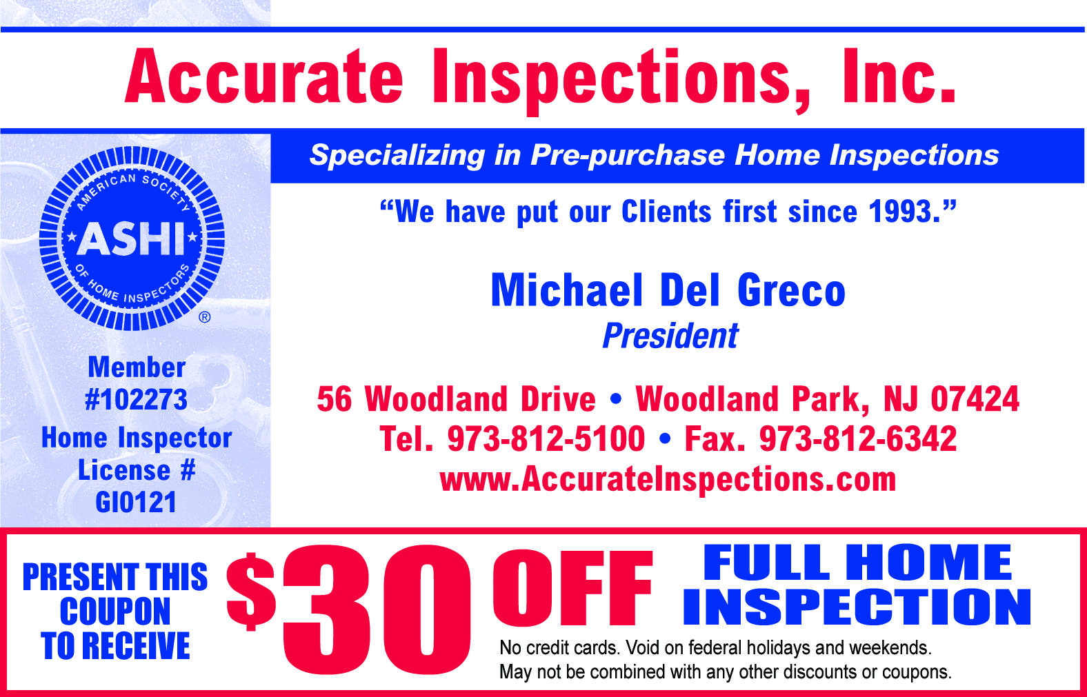 Home Inspection Coupon